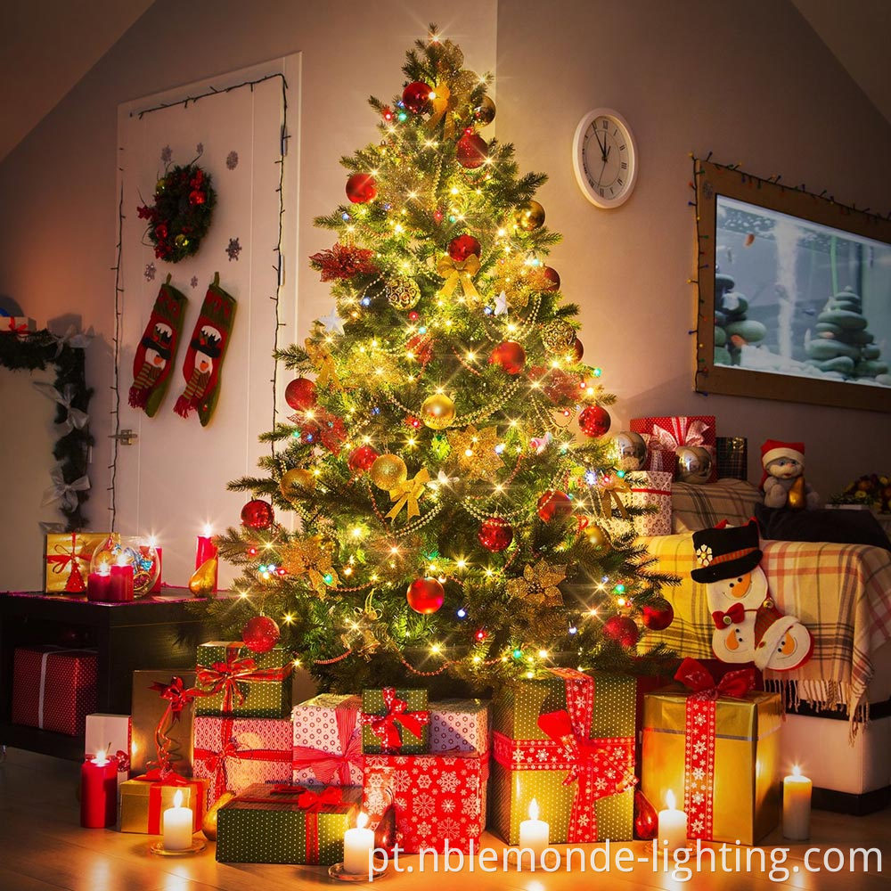 Festive and magical Christmas window lighting